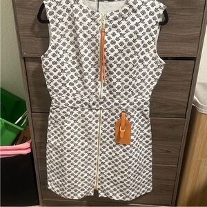 White and Black Mini Dress size L